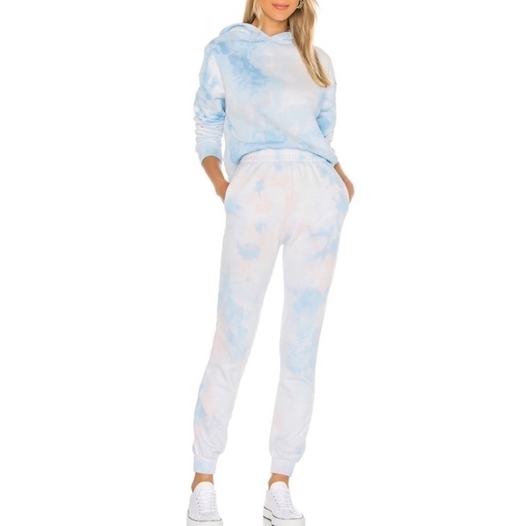 FRANKIES BIKINIS Tie Dye Sweat Set Hoodie & Sweatpants X-Small - Picture 1 of 15